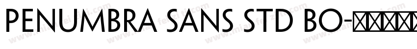 Penumbra sans std Bo字体转换